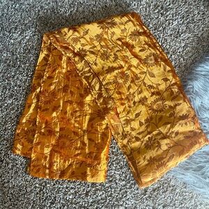 Oilily Burnt Orange Flower/Leaf Scarf